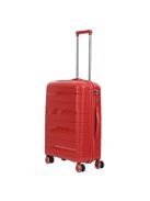 Hachi Denver piros 4 kerekű közepes bőrönd