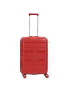 Hachi Denver piros 4 kerekű közepes bőrönd