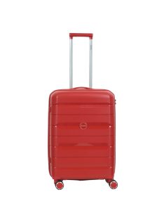 Hachi Denver piros 4 kerekű közepes bőrönd