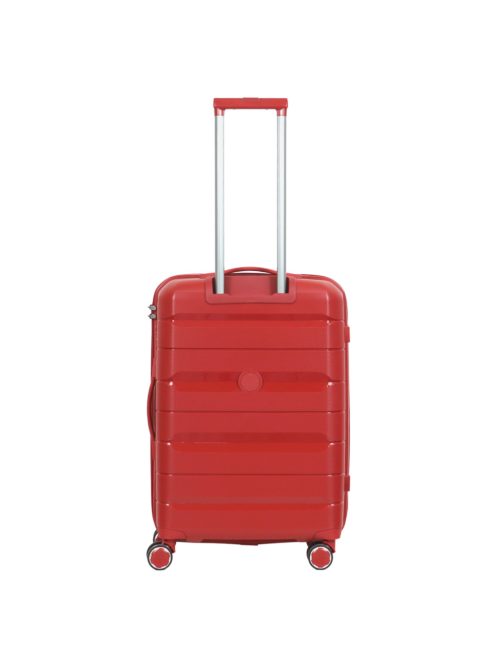 Hachi Denver piros 4 kerekű közepes bőrönd