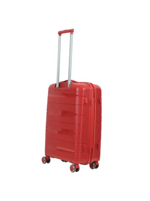 Hachi Denver piros 4 kerekű közepes bőrönd