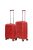 Hachi Denver piros 4 kerekű 2 részes bőrönd szett