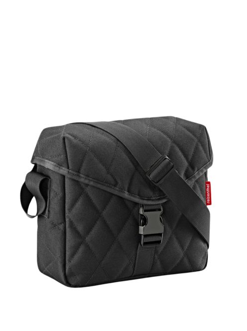 Reisenthel saddle bag M fekete steppelt női oldaltáska
