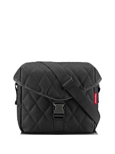 Reisenthel saddle bag M fekete steppelt női oldaltáska