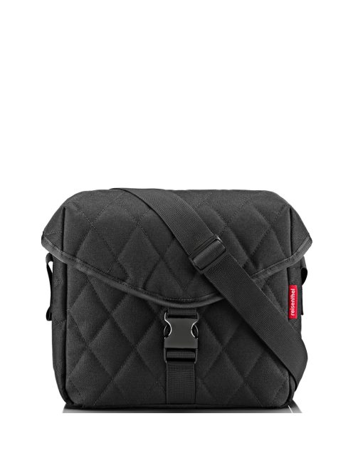 Reisenthel saddle bag M fekete steppelt női oldaltáska