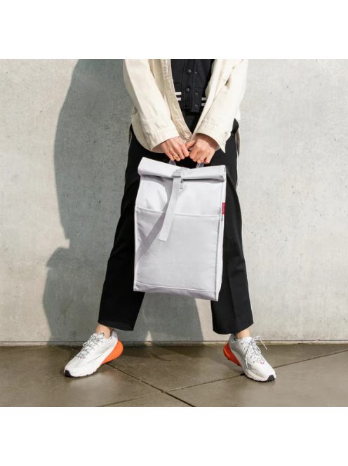 Reisenthel urban rolltop szürke-rose gold női hátizsák