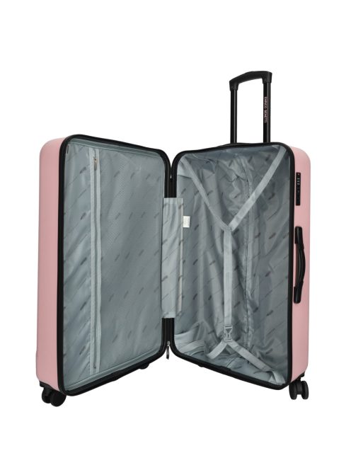 Enrico Benetti Edmonton rózsaszín 4 kerekű nagy bőrönd