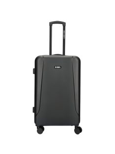 Enrico Benetti Edmonton fekete 4 kerekű közepes bőrönd