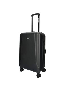 Enrico Benetti Edmonton fekete 4 kerekű közepes bőrönd