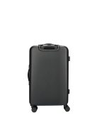 Enrico Benetti Edmonton fekete 4 kerekű közepes bőrönd