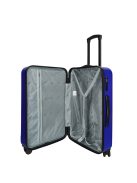 Enrico Benetti Edmonton kék 4 kerekű közepes bőrönd