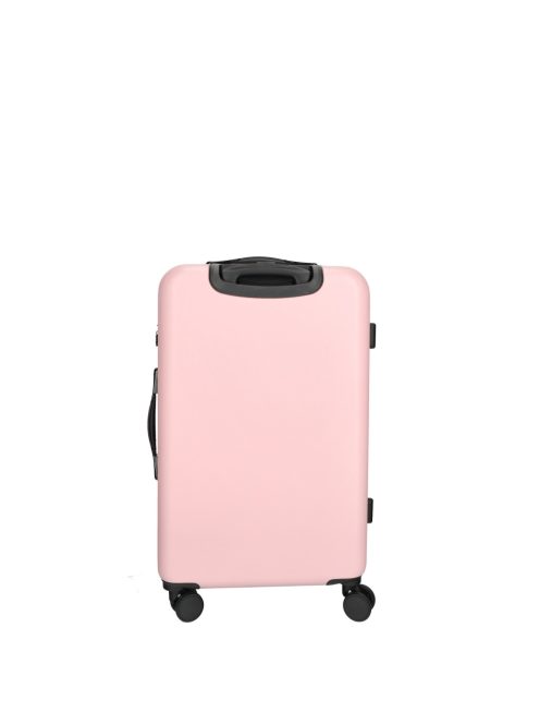 Enrico Benetti Edmonton rózsaszín 4 kerekű közepes bőrönd