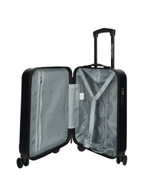 Enrico Benetti Edmonton fekete 4 kerekű kabinbőrönd