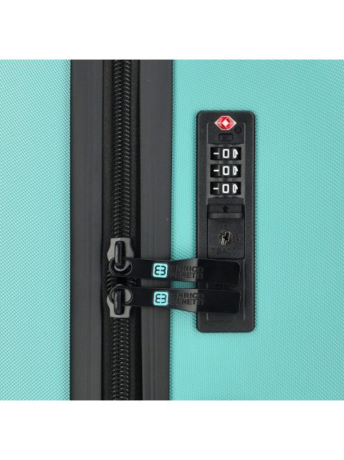 Enrico Benetti Edmonton menta 4 kerekű 3 részes bőrönd szett