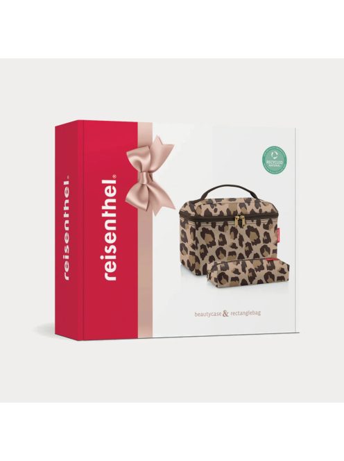 Reisenthel beautycase set díszdobozos drapp-barna mintás női táska szett