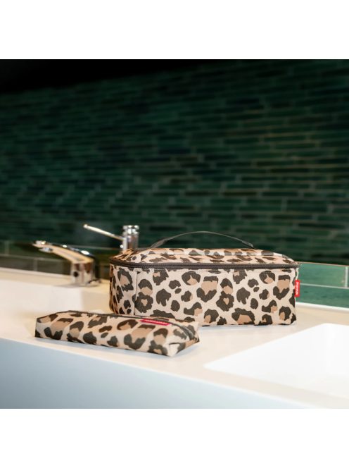 Reisenthel beautycase set díszdobozos drapp-barna mintás női táska szett