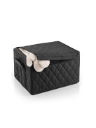 Reisenthel storagebox M fekete steppelt közepes tároló doboz