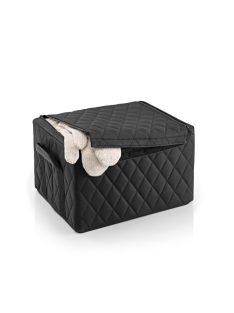   Reisenthel storagebox M fekete steppelt közepes tároló doboz
