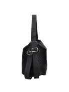 Chiara Mistia fekete steppelt rostbőr női hátizsák/válltáska