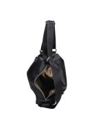 Chiara Mistia fekete steppelt rostbőr női hátizsák/válltáska