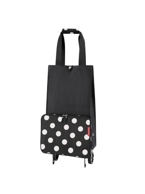 Reisenthel foldabletrolley fekete-fehér pöttyös gurulós táska