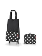 Reisenthel foldabletrolley fekete-fehér pöttyös gurulós táska