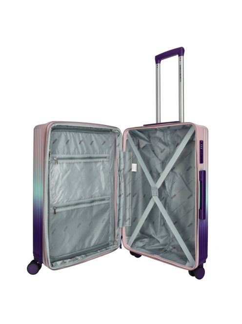 Enrico Benetti Havana lila 4 kerekű közepes bőrönd