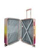 Enrico Benetti Havana pink 4 kerekű közepes bőrönd