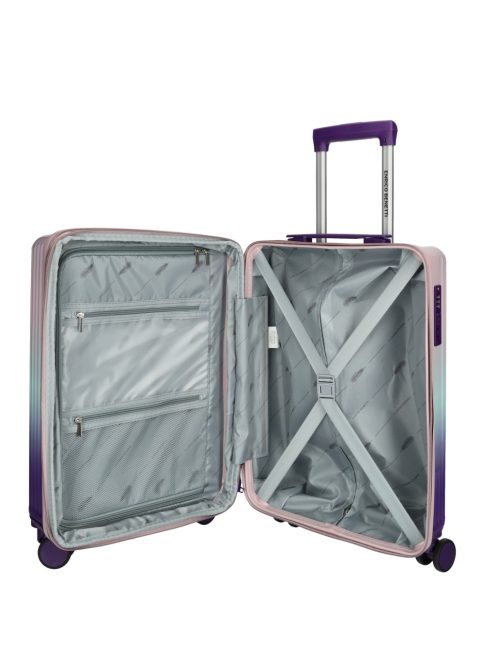 Enrico Benetti Havana lila 4 kerekű kabinbőrönd