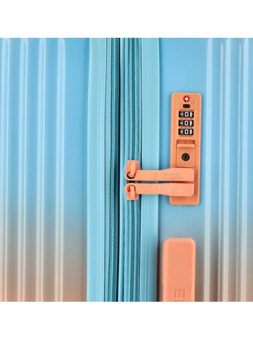 Enrico Benetti Havana púder 4 kerekű 3 részes bőrönd szett