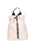 Chiara Elvis bézs-fekete rostbőr női hátizsák