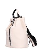 Chiara Elvis bézs-fekete rostbőr női hátizsák