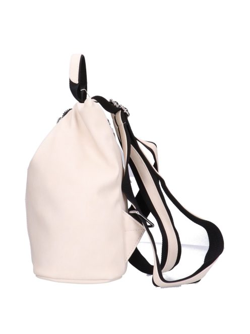 Chiara Elvis bézs-fekete rostbőr női hátizsák