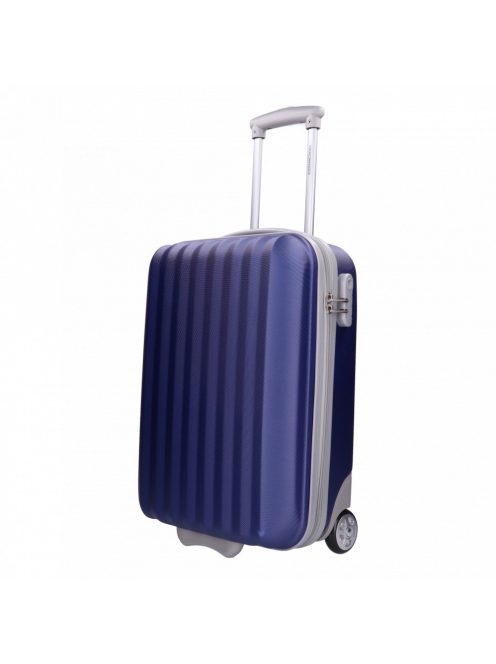 Krokomander kék-szürke 2 kerekű kabinbőrönd