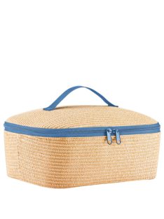   Reisenthel coolerbag M pocket bézs-kék női uzsonnás hűtőtáska