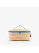 Reisenthel coolerbag M pocket bézs-kék női uzsonnás hűtőtáska