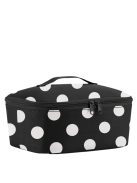 Reisenthel coolerbag M pocket fekete-fehér pöttyös női uzsonnás hűtőtáska