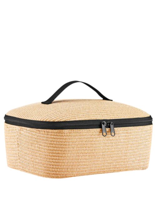 Reisenthel coolerbag M pocket bézs-fekete női uzsonnás hűtőtáska