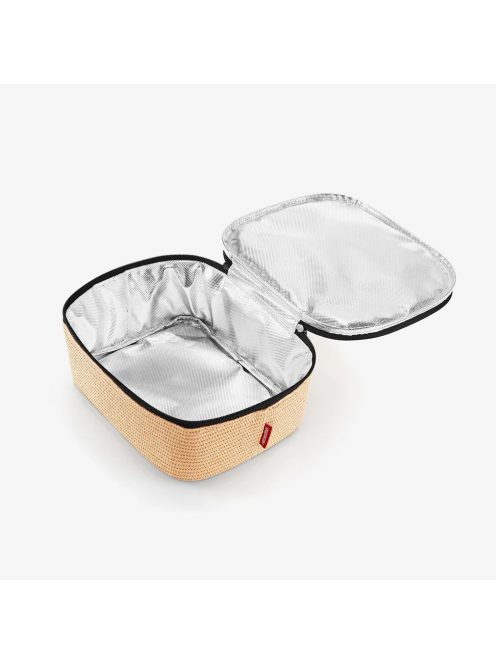 Reisenthel coolerbag M pocket bézs-fekete női uzsonnás hűtőtáska