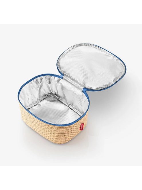 Reisenthel coolerbag S pocket bézs-kék női uzsonnás hűtőtáska
