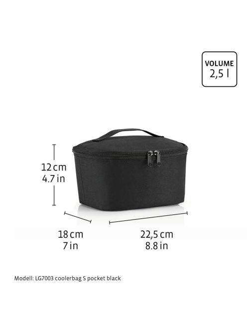 Reisenthel coolerbag S pocket bézs-fekete női uzsonnás hűtőtáska