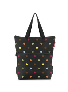   Reisenthel cooler-backpack fekete-színes pöttyös hűtőtáska hátizsák