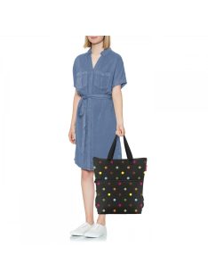   Reisenthel cooler-backpack fekete-színes pöttyös hűtőtáska hátizsák