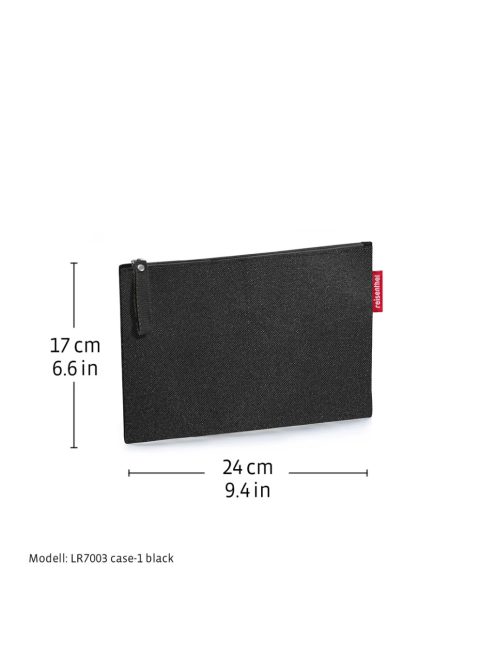 Reisenthel case 1 szürke-fekete mintás női sminktáska