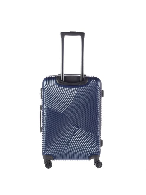 Enrico Benetti Louisville kék 4 kerekű közepes bőrönd