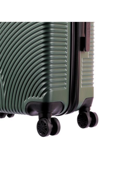 Enrico Benetti Louisville zöld 4 kerekű közepes bőrönd