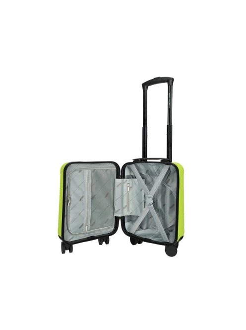 Enrico Benetti Louisville neonzöld 4 kerekű 45x30x20 kabinbőrönd