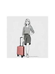   Enrico Benetti Louisville púder 4 kerekű 45x30x20 kabinbőrönd