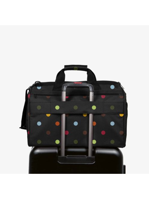 Reisenthel allrounder L pocket fekete-színes pöttyös nagy női utazótáska