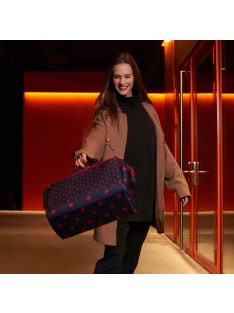   Reisenthel allrounder S pocket kék-piros pöttyös kicsi női utazótáska